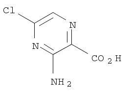 2-Pyrazinecarboxylic acid, 3-amino-5-chloro-
